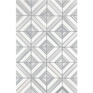 Picture of Daltile - Perfit Mosaix Grey Palissandro Thassos Maze Polished