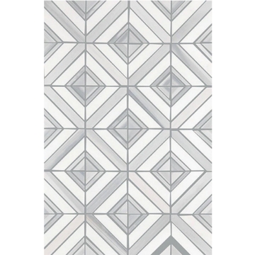 Picture of Daltile - Perfit Mosaix Grey Palissandro Thassos Maze Polished