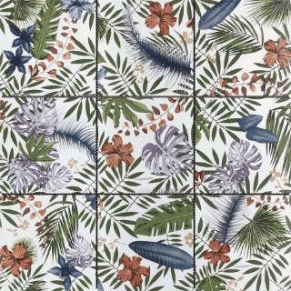 Picture of Bati Orient - Floral Palm Multicolor Porcelain