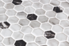 Picture of Onix Mosaico - Hexagon Blends Pattern 1 Calacatta Marquina