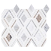 Picture of Elon Tile & Stone - Petite Jewel Mosaics Bianco Oro with White Thassos Honed