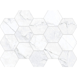 Picture of Happy Floors - Statik Hexagon Mosaic Charcoal Polished