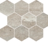 Picture of Milestone - Travertine Hexagon Mosaic Silver Polished