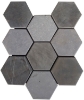 Picture of Bati Orient - Marble Hexagon Mosaic Grey Mix