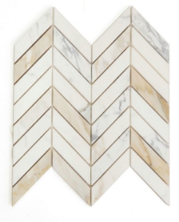 Picture of Elysium - Chevron Mosaic Calacatta Gold Polished