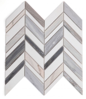 Picture of Elysium - Chevron Mosaic Shadow Blue