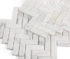 Picture of Elysium - Herringbone Mosaic Calacatta White Honed