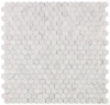 Picture of Elysium - 2 x 2 Hexagon Mosaic Calacatta White Honed