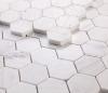 Picture of Elysium - 2 x 2 Hexagon Mosaic Calacatta White Polished