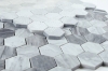 Picture of Elysium - 2 x 2 Hexagon Mosaic Mix Grey Honed