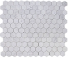Picture of Elysium - 3 x 3 Hexagon Mosaic Carrara Honed