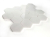 Picture of Elysium - 3 x 3 Hexagon Mosaic Snow White Polished