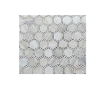 Picture of Elysium - Hexagon Mosaic Deco Wooden White Honed