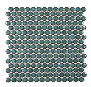 Picture of Elysium - Hulu Penny Round Mosaic Turquoise
