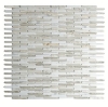 Picture of Elysium - Linear Glass Mosaic Bamboo Calacatta Gold