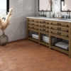 Picture of Marazzi - Moroccan Concrete Hexagon Terra Cotta