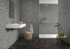 Picture of Roca - Rockart Mosaics Hexagon Black White