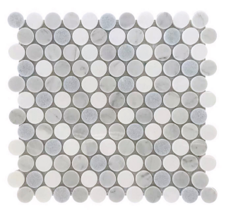 Picture of Roca - Rockart Mix Mosaics Blue Mix Penny Round