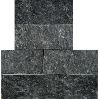 Picture of Emser Tile - Slate, Quartzite and Sandstone Stacked Corner Set Black Quartzite