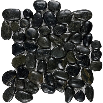 Picture of Tesoro - Ocean Stones Pebble Mosaic Black
