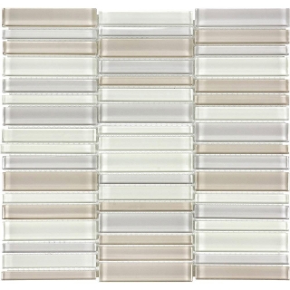 Picture of Tesoro - Element Glass Mosaic Stacked Blends 1 x 4 Natural