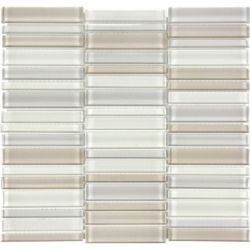 Picture of Tesoro - Element Glass Mosaic Stacked Blends 1 x 4 Natural