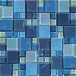 Picture of Tesoro - Lux Aqua Random Mosaic Bazaar