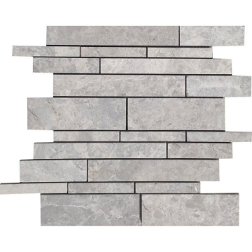 Picture of Tesoro - Pietra Antica Antiqued Stones Random Linear Mosaic Nuvoloso