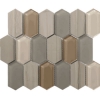 Picture of Tesoro - Metropolitan Stone and Glass Blends Picket Mosaic Dune