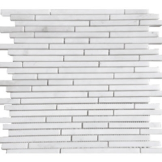 Picture of Tesoro - Metropolitan Stone Pixie Mosaic White Cararra Strip