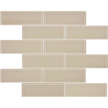 Picture of Tesoro - Element Glass Mosaic Staggered 2 x 6 Earth