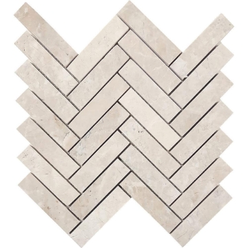 Picture of Tesoro - Pietra Antica Antiqued Stones Herringbone Mosaic Chateaux