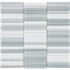 Picture of Tesoro - Element Glass Mosaic Stacked Blends 1 x 4 Shades Of Grey