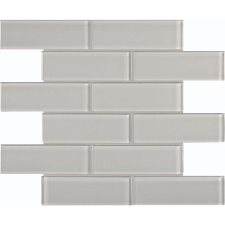 Picture of Tesoro - Element Glass Mosaic Staggered 2 x 6 Shadow