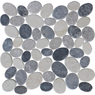Picture of Tesoro - Ocean Stones Coin Light Grey Dark Grey White