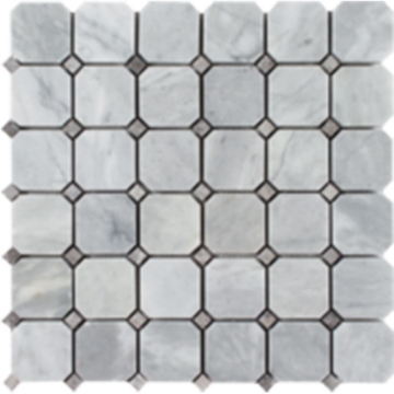 Picture of Tesoro - Metropolitan Stone Octagon Dot Deep Blue