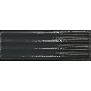 Picture of Tesoro - Glassalike 4 x 12 Gloss Nero Fluted