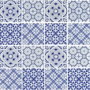 Picture of Tesoro - Patchwork Azul Blue