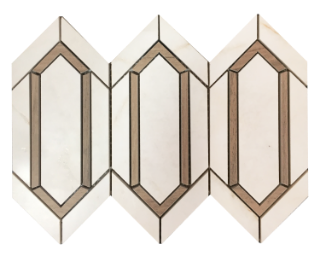 Picture of Tesoro - La Dolce Vita Mosaic Rombo Marilyn Beige