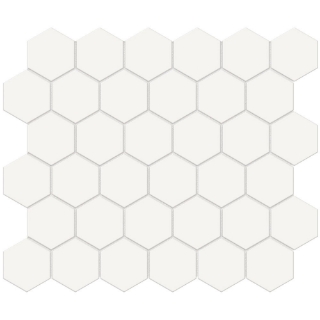 Picture of Tesoro - Soho Mosaic Hex 2 Mosaic Canvas White