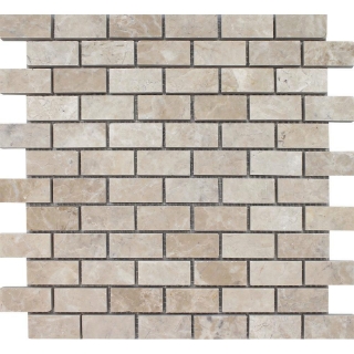 Picture of Tesoro - Pietra Antica Antiqued Stones Mosaic 1 x 2 Cashmere Beige