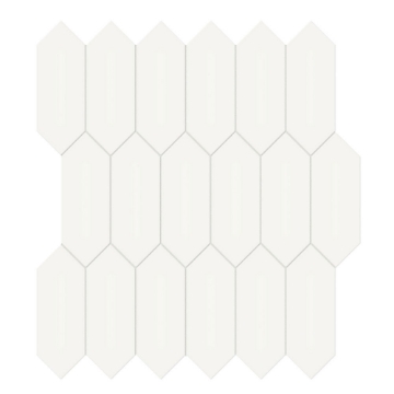 Picture of Tesoro - Soho Picket Matte Mosaic Canvas White