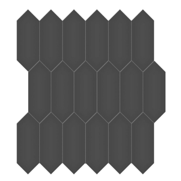 Picture of Tesoro - Soho Picket Matte Mosaic Retro Black