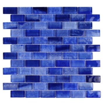 Picture of Tesoro - Gemstone 1 x 2 Staggered Mosaic Royal Blue