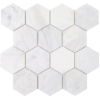 Picture of Tesoro - Ice Hexagon Mosaic Ice White