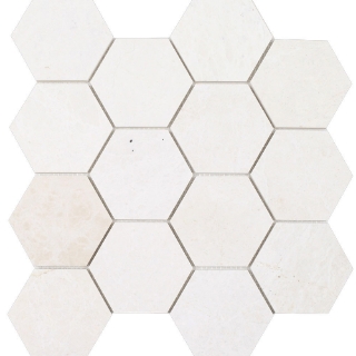 Picture of Tesoro - Ice Hexagon Mosaic Ice Beige