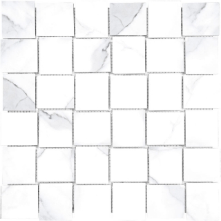 Picture of Tesoro - Lucca Basketweave Mosaic Statuario Polished