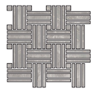 Picture of Tesoro - La Dolce Vita Mosaic Basketweave Brigitte Grigio