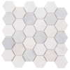 Picture of Tesoro - Metropolitan Blend Hexagon Mosaic White Beige and Grey