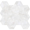 Picture of Tesoro - Mother of Pearl Hexagon Mosaic Silver Polished